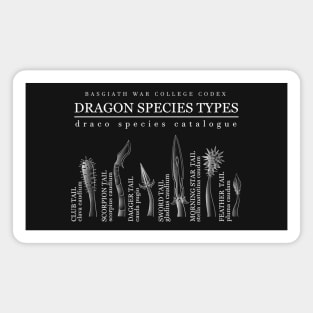 Basgiath War College Dragon Type Chart Magnet